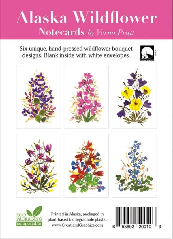 verna pratt alaska wildflower notecards