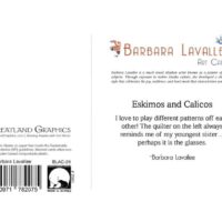 barbara lavallee eskimos and calicos art card