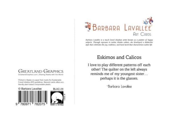 barbara lavallee eskimos and calicos art card