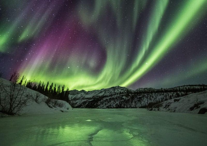Aurora borealis over the Brooks Range.