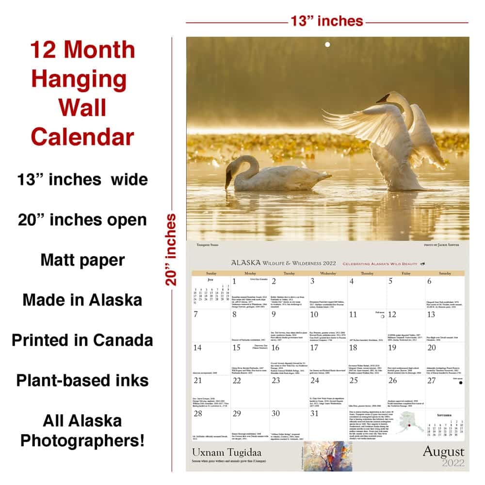 alaska wildlife calendar