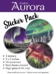 alaska aurora sticker pack
