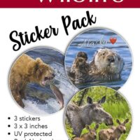 alaska wildlife sticker pack