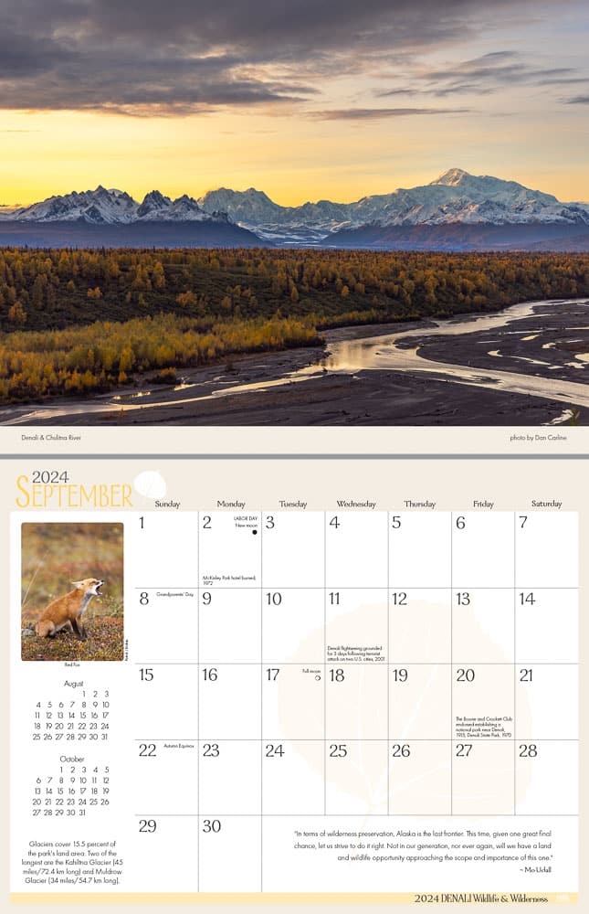 2024 Denali Wildlife & Wilderness Calendar