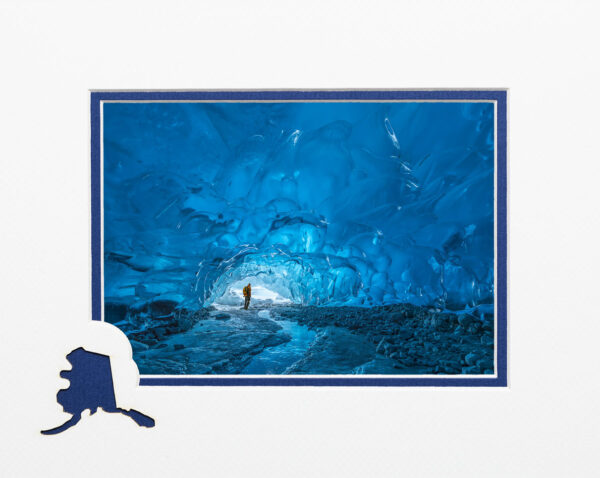 Blue Solitude matted card