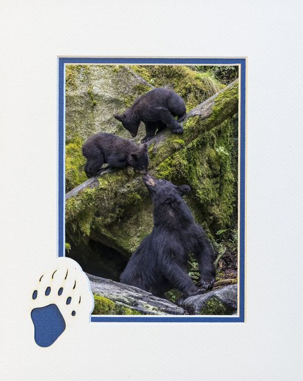 Touching Base matted card