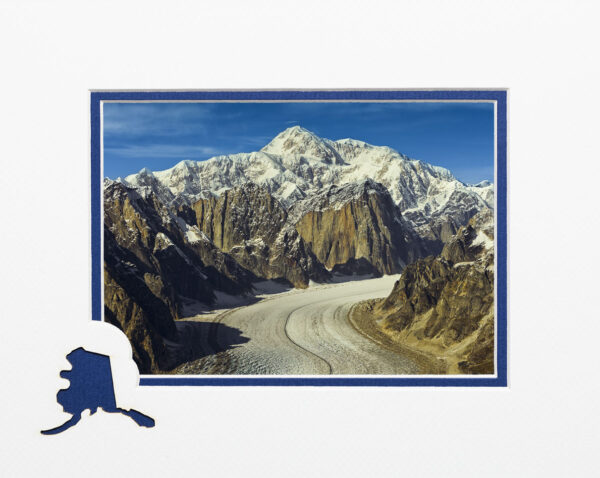 Denali & Ruth Glacier matted card