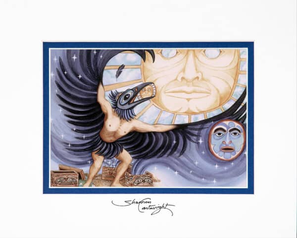 Raven Divides Night from Day - Signed